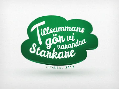 Together, stronger badge emblem illustration logo typography