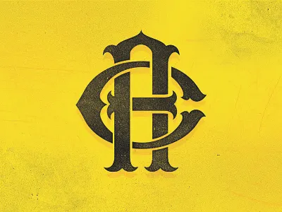 CA monogram ca lettering letters monogram type typography yellow
