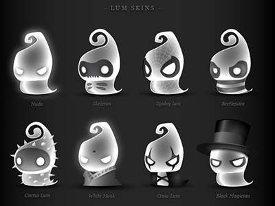 DARKLINGS | The Lum buddha cactus character design crow darkness draw ghost illustration ipad game mage skeleton spider