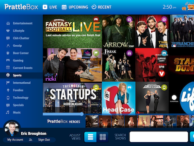 PrattleBox app media social tv