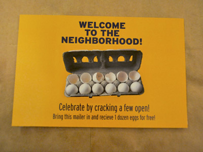 ALDI Mailer design school eggs graphic deign mailer rebranding