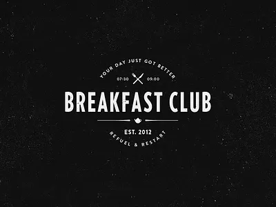 The Breakfast club badge breakfast logo sketch
