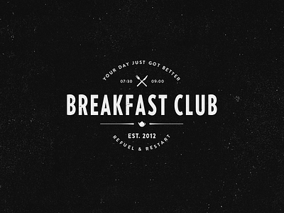 The Breakfast club badge breakfast logo sketch