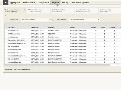 Data Grid dashboard data table menu ui