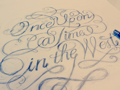 Once upon a time... custom handlettering lettering letters sketch type typography vintage