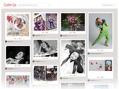 Versliukai.lt gallery page css gallery html infinite scroll javascript load on scroll masonry photos versliukai web design website