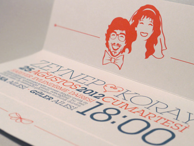 zeynep&koray - wedding invitation illustration invitation wedding