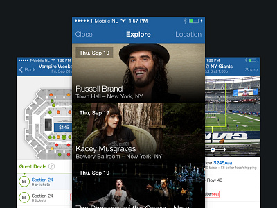 Seatgeek iOS 7 app ios ios7 iphone map seatgeek tickets