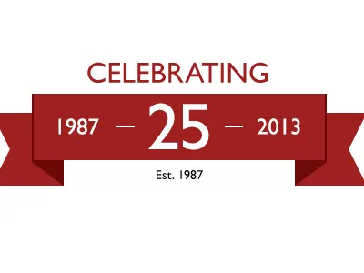 25 Years (test) 25 celebrations ribbon years