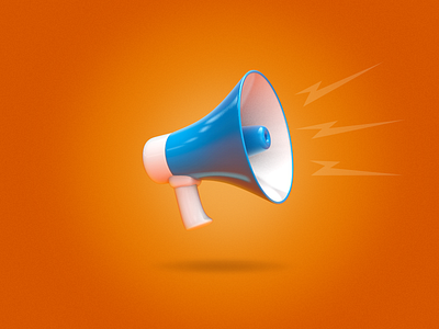 Bullhornd bullhorn c4d icon photoshop