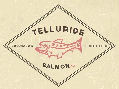 Telluride Salmon colorado fish logo restaurant telluride