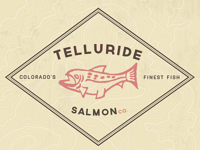 Telluride Salmon colorado fish logo restaurant telluride