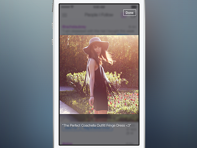 Pose 4 - Fullscreen fashion ios ios7 iphone pose ui