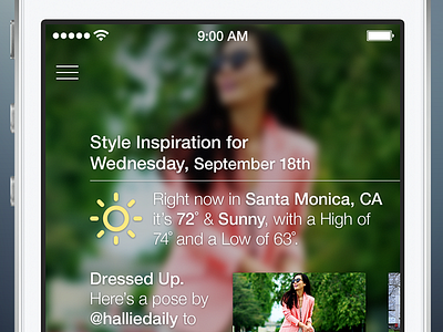 Pose 4 Dashboard fashion ios ios7 iphone pose ui