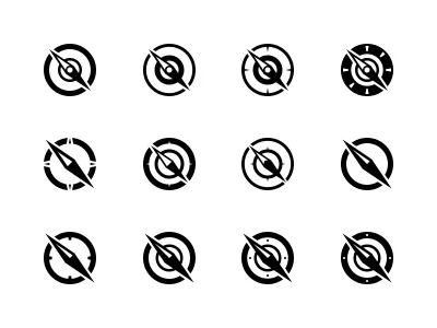 Navigation / Compass Icons black compass compass rose east icon navigation needle north south west white