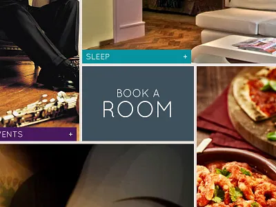 Hotel Site Teaser digital design flat grid responsive design web design website