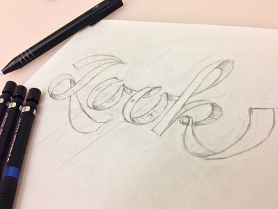 Ribbon Script jessica hische script wip