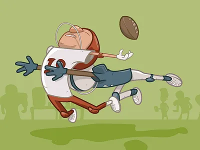 Fumble football illustration sports vector