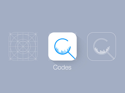 Codes app barcode codes icon identity ios7 logo scanner ui