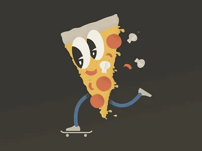 Always Hungry cartoon cheesy draw food hungry party pizza shrooms sk8 skate tacos vans