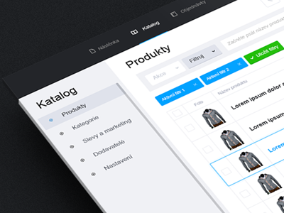 Ecommerce CMS admin agency b2b cms control design ecommerce flat panel shop visualcreative