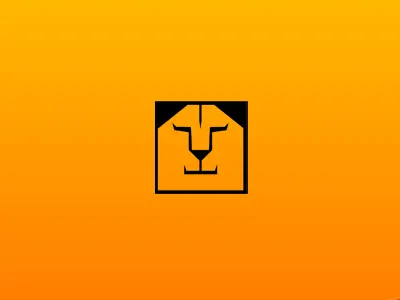 Lionbox Logo animal box communication agency design lion lionbox logo logo design logo designer pavel surovy square