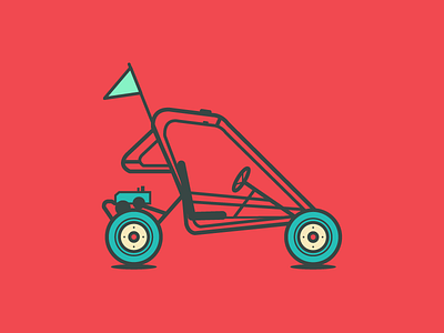 Go Kart gokart illustration illustrator vector vector graphic