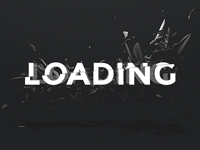 Loading screen 3d dark loading parallax