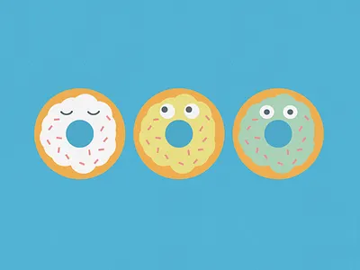Donuts character donut doughnut food food cartoon illustration junk food