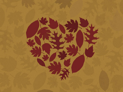 Fall Love fall heart illustration leaves love nature