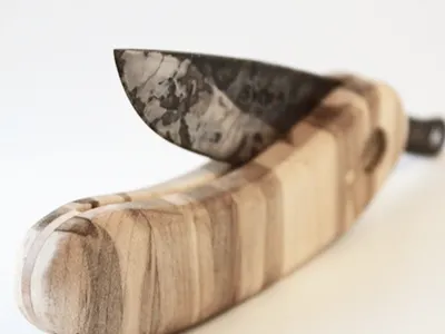 Kut Mummy blade knife steel wood