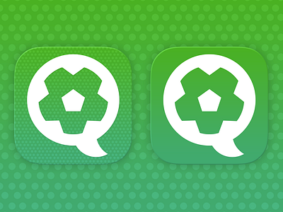 Pitaco Icon app brand branding game green icon ios7 logo pattern soccer symbol