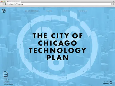 Chicago Tech Project Site chicago homepage landing page site technology web