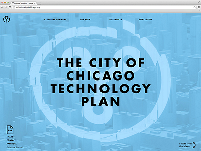 Chicago Tech Project Site chicago homepage landing page site technology web