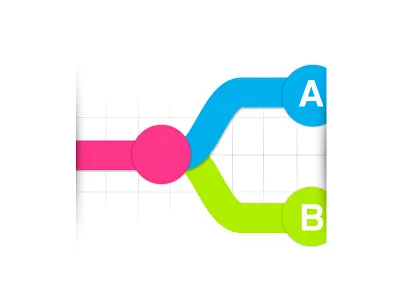 A B Testing analytics graph icon