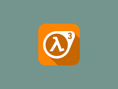 I want to belive 3 flat half life3 halflife 3 icon ios orange