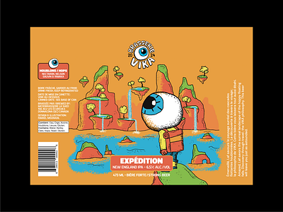 Beer can - Packaging - Expedition beer beer can beer can design beer can label beer can packaging branding brasserie vika brewery design graphic design illustration illustration design ipa logo new england ipa packaging packaging design vika vika brewery