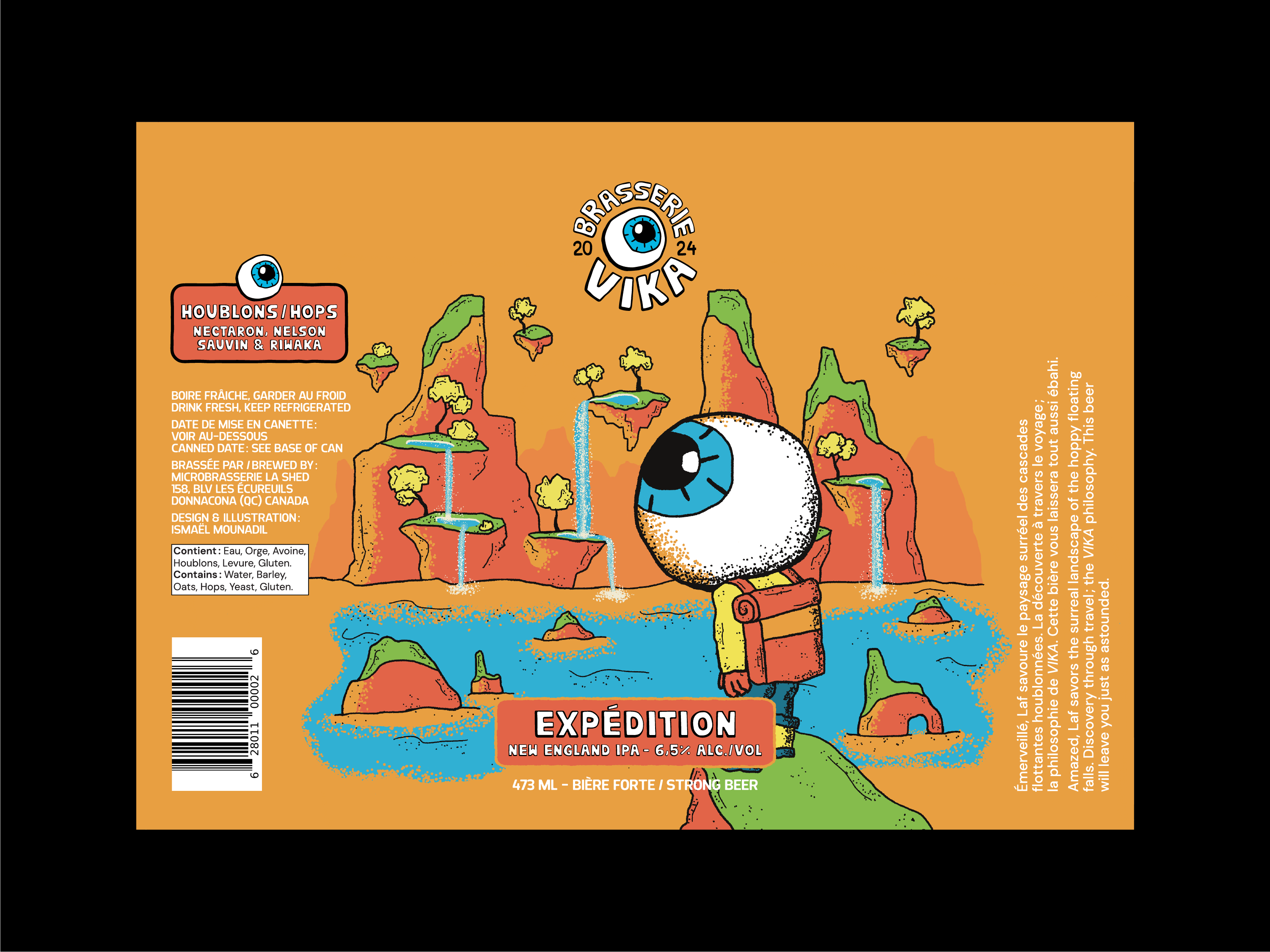 Beer can - Packaging - Expedition beer beer can beer can design beer can label beer can packaging branding brasserie vika brewery design graphic design illustration illustration design ipa logo new england ipa packaging packaging design vika vika brewery