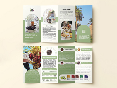 4 Fold Brochure Design for Dates Fruit brochure design graphic design