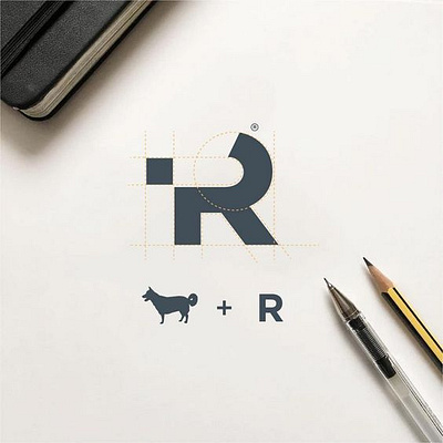 R + Dog Logo Design adobe illustrator adobe photoshop animal art branding creative creative design design dog graphic design graphics illustrator logo logo design modern logo product design sale typography vector vector logo