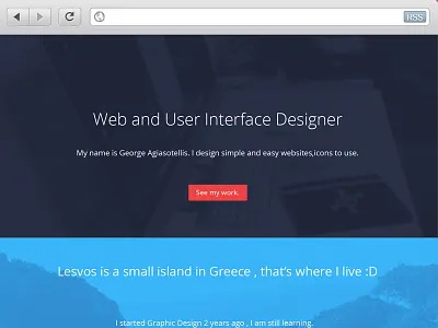 Blog blog blue designer my redesign safari ui web website work