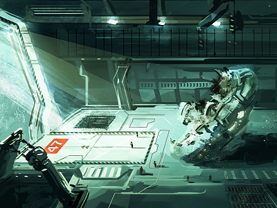 Hanger 47 aliens concept art gaming space video games