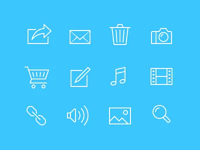 Working on new icons colorful icons ios ios7 slim stroke thin