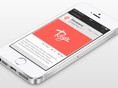 Dribbble for iOS 7 - Shot View 2x @2x app dribbble dribbble app flat ios 7 ios7 retina shot shot view