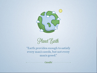 Planet Earth blue d dh earth green icon illustration quote