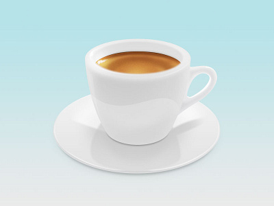 Café Americano coffee icon lau photoshop ui design