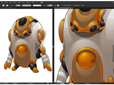 Robot concept 100% vector vector