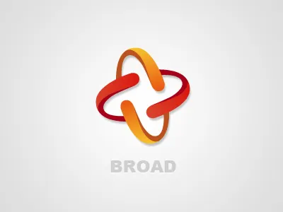 Broad Logo brand design first graphic graphics gray logo red shot ui yellow