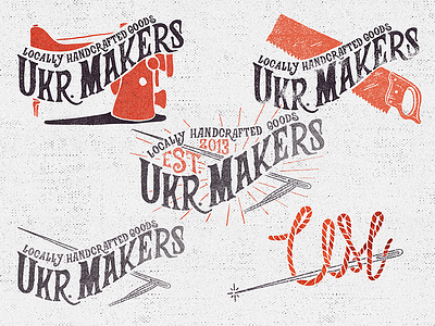 Ukrainian makers design lettering logo