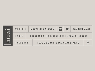 Mozi Footer contact info footer magazine mozi mozi magazine